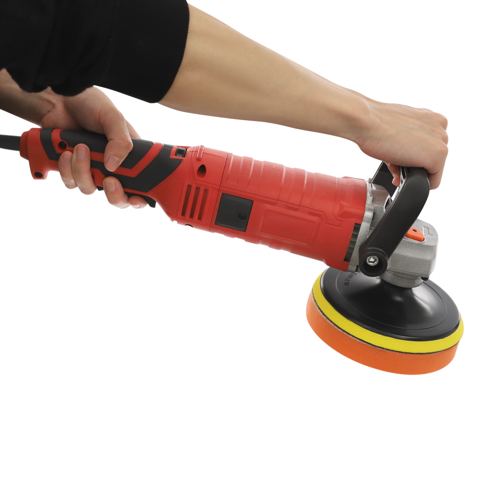 Red Car Sander Polisher Metal Polishing Machine Pure Copper Motor Handheld 65dB