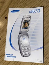 Samsung SCH a670 User Guide Only English Spanish mobile phone instruction manual