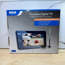 RCA RTV86073 7 Portable Digital TV Widescreen LCD Battery Antenna Remote New