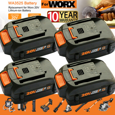 pack For WORX 20V MAX Extend Lithium Battery 20 Volt WA3520 WA3525 WA3575 WG155