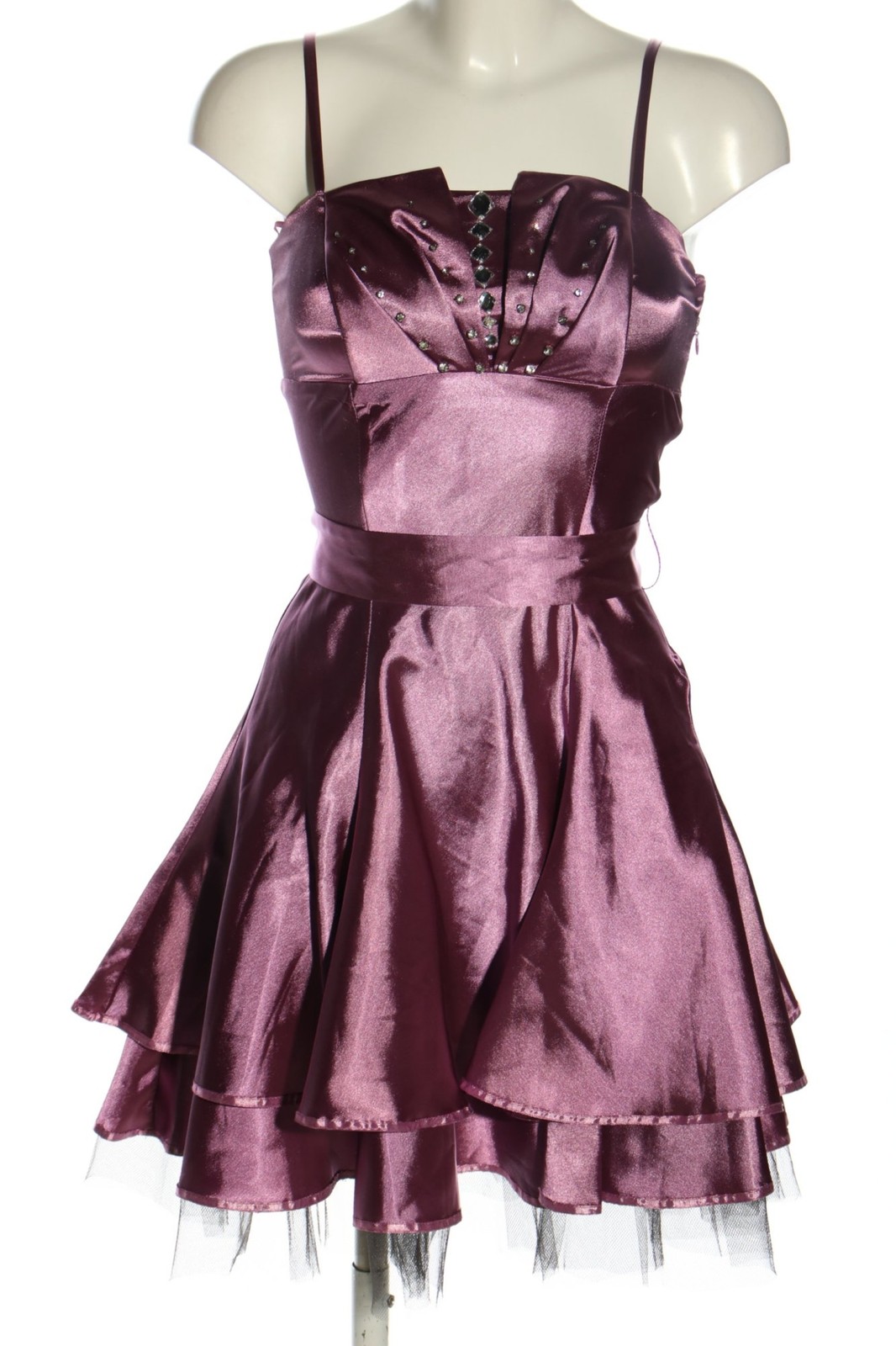 ASHWI PARIS Minikleid Damen Kleid Gr. DE 36 violett extravaganter Stil