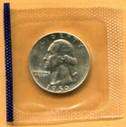 1959-P 'Type B Reverse' Silver Washington Quarter Original Sealed From Mint Set
