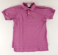 Izod Lacoste VTG 70s Polo Shirt Patron Pink Purple Eggplant Mens M