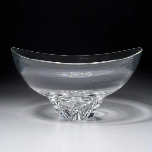 Steuben Crystal Floret Bowl Signed Steuben Art Glass Handcrafted Lead Crystal US