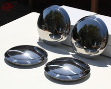 32-35 Ford Plain Smooth 1 Ring Hub Caps Hot Rat Street Rod Pickup Truck Set Of 4