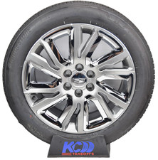 22 Cadillac Escalade Factory Oem Silver And Chrome Rims Wheels Tires 23377419