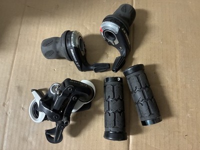 SRAM Gripshift 9 Speed Rear Derailleur And Shifters X-7 Model