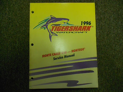 1996 Arctic Katze Tigershark Monte Carlo 640 Wasserfahrzeug Service Manuell X