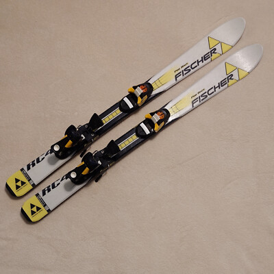 FISCHER  RC4 PRO RACE  A380 Kinder-Ski 108cm Weiß/Gelb mit SALOMON C 305 Bindung