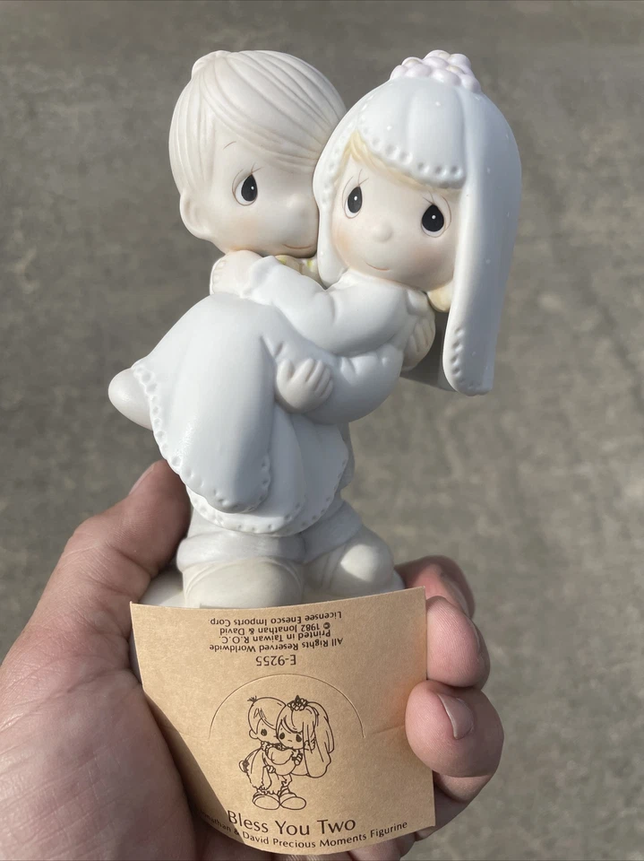 Precious Moments BLESS YOU TWO ADORNO DE PASTEL DE BODA RECUERDO NOVIA NOVIO ❤️BLT7J2 Foto 2 de 4