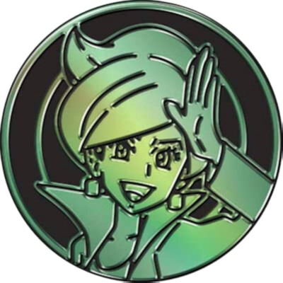 Pokemon Professor Juniper / Esche Pin Coin / Münze - NEU XXL 52mm