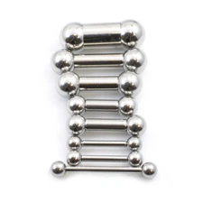 Straight Barbell Made of Surgical Steel all Gauges and Lengths Available