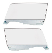 Garage Sale Pair 1964-1966 Ford Mustang Coupe Door Glass Assemblies Clear