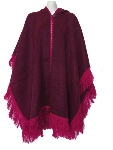 WHOLESALE LOT OF 10 SOFT & BEAUTIFUL ALPACA HOODED QUINCHUQUI PONCHOS 10V - 第 1/12 張圖片