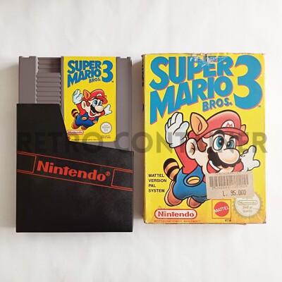 Jeu NES Super Mario Bros. 3 Version PAL Italienne, état Correct, Cartouche Seule