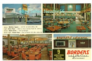 Tulsa Oklahoma OK -BORDENS CAFETERIA RESTAURANT- Chrome ...