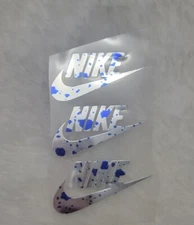 SILVER BLUE or Pink  Under Armour/Nike/Adidas  IronOn Decal/ FREE SHIPPING in US