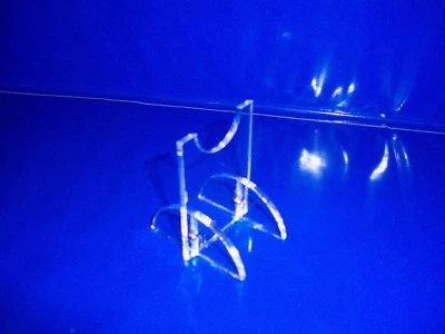 pistol revolver gun display stand in clear acrylic perspex collectors or retail