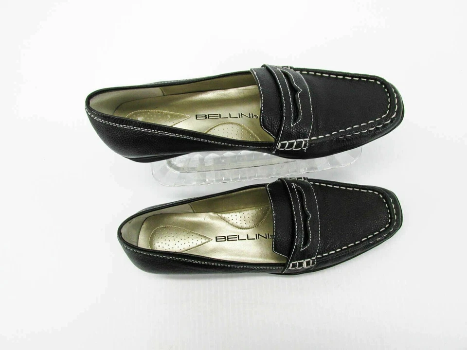 Zapato Bellini Mujer Talla 7M Negro Mocasín Usado qp Foto 2 de 4