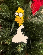 Homer Simpson Bush Ornament | Christmas | Funny | Meme | Detailed