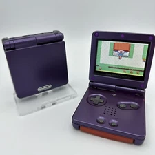 Gameboy Advance SP Purple AGS-001 or IPS *CHOOSE BUTTONS* Glass Lens New Battery