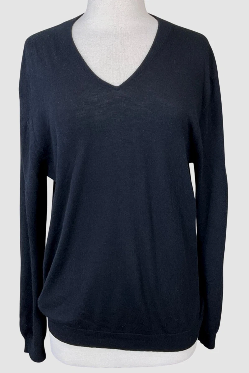 Pull En Cachemire 100% Noir Neiman Marcus - Taille XL Pour Femme, état Excellent