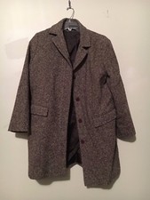Classics By S. Rothschild Tweed Brown Women Coat Winter Formal Sz 10 Style 4022b