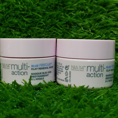 2 StriVectin Multi-Action Blue Rescue Clay Renewal - Travel Size - 19.7g/.69 oz