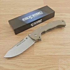 Cold Steel 4-Max Scout Folding Knife 4" AUS-10A Steel Blade FDE Griv-Ex Handle