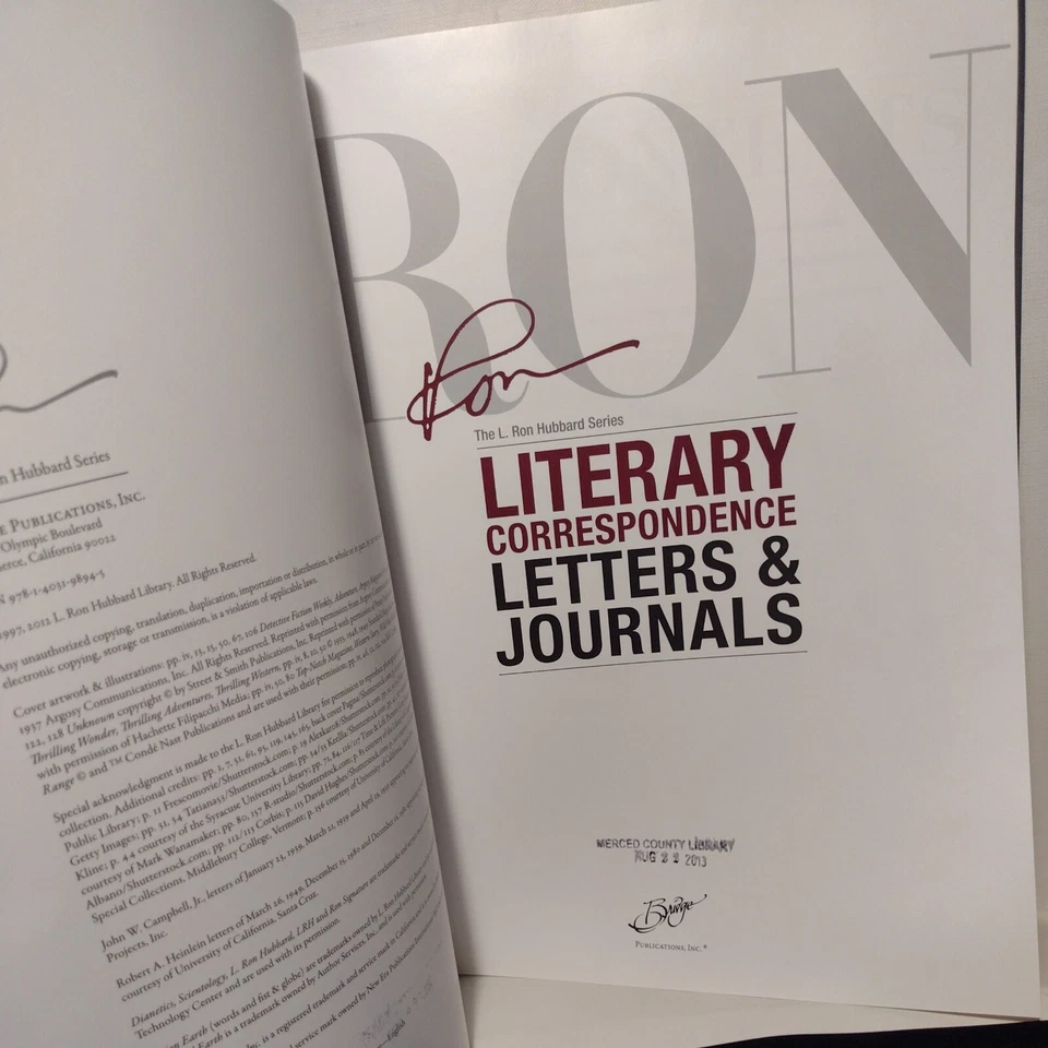 The L. Ron Hubbard Series: Literary Correspondence Letters and Journal - Image 3 of 4
