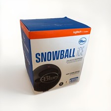 Snowball iCE Blue USB Microphone, Logitech for Creators, Gaming, Streaming Black