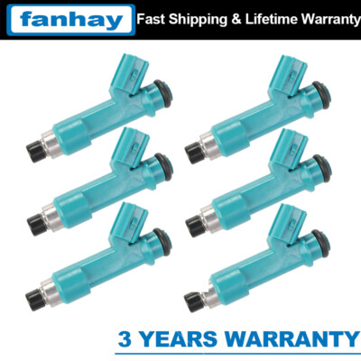 6PCS Fuel Injector 23209-39075 23250-31060 For 4Runner FJ Cruiser