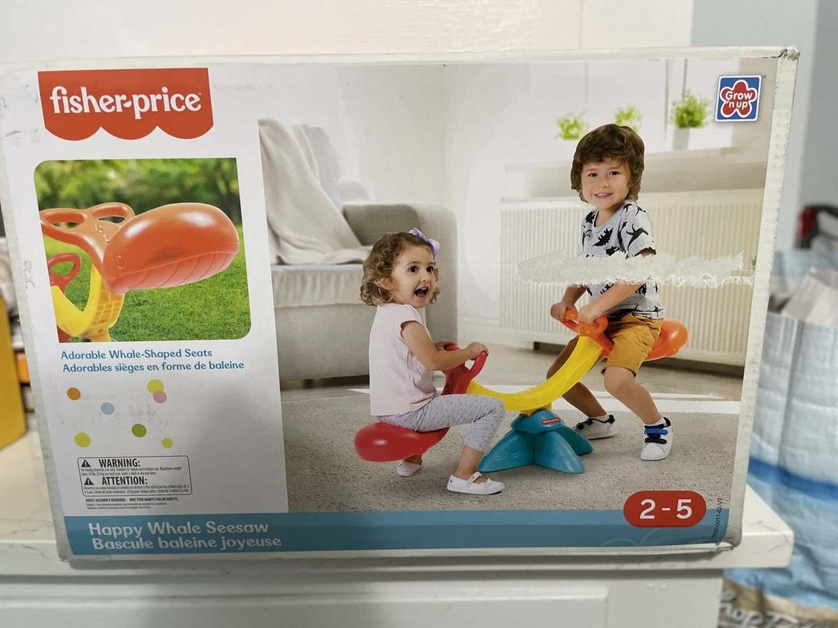 Fisher Price Happy Whale Seesaw, Kids Teeter Totter, Age to 5,