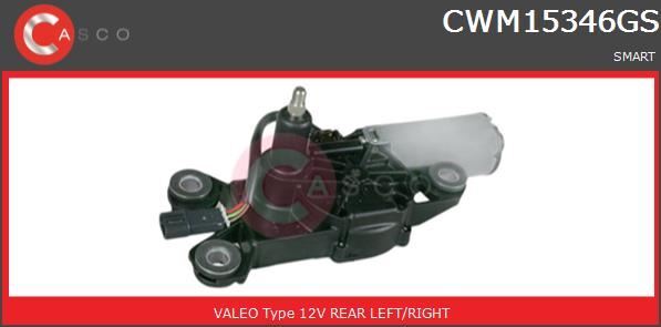 Moteur d'essuie-glace arrière Smart Fortwo 0.8 CDI à balayage silencieux 12V