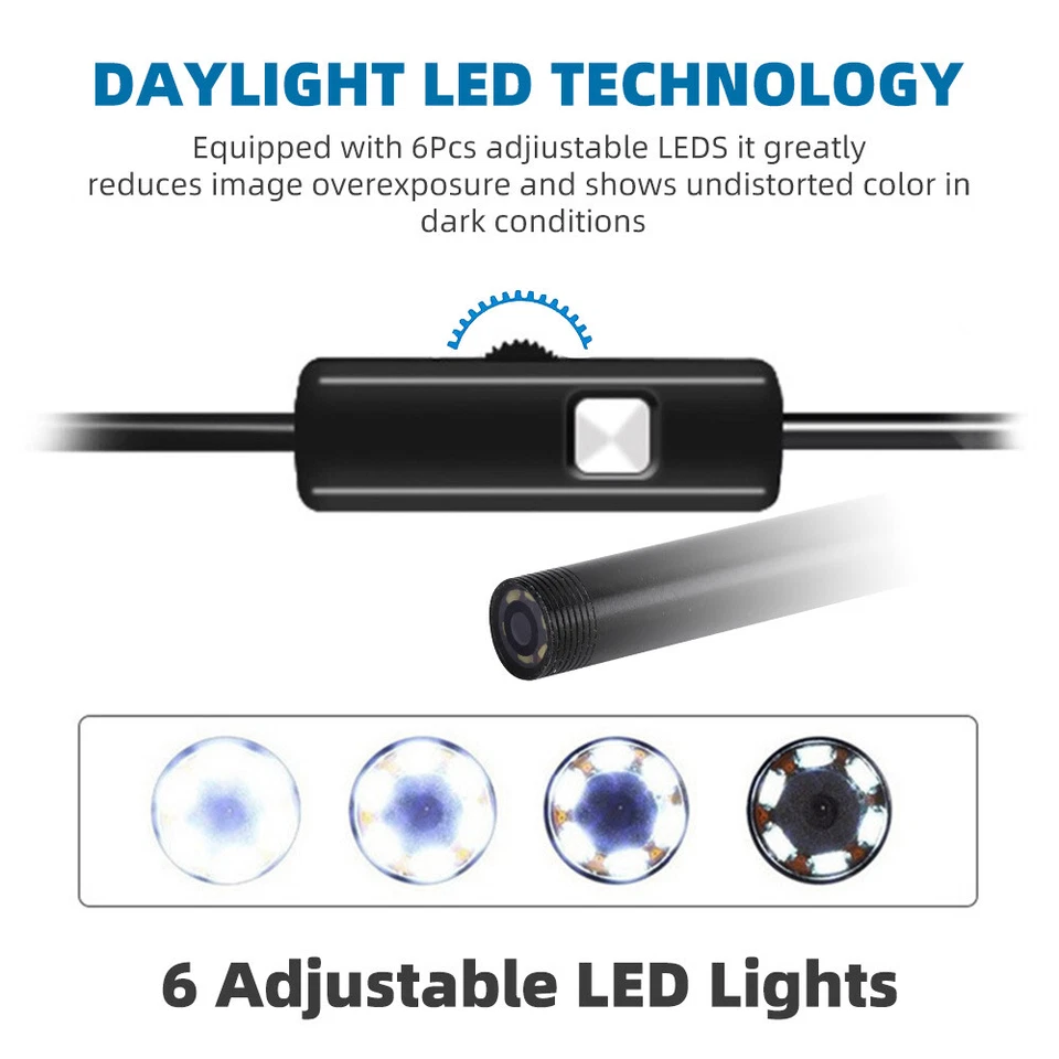 Waterproof HD Endoscope USB Type-C Borescope Snake Inspection Camera For Android - image 4 of 4