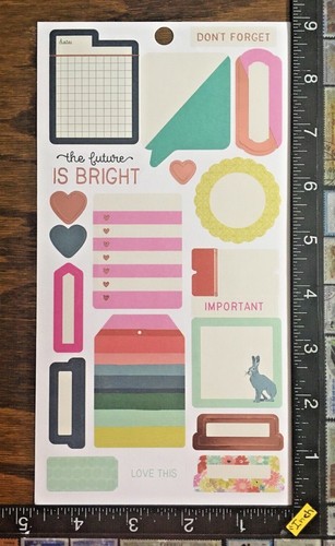 LABELS DIFF SIZES, THE HAPPY PLANNER, ONE SHEET BEAUTIFUL PAPER STICKERS #GDL22