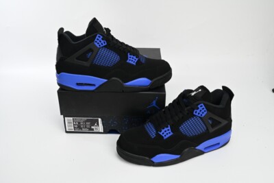ぷ*ん様 Nike Air Jordan 4 Retro Black/Blue s-l400.jpg