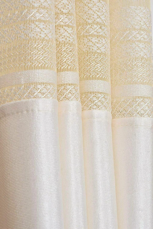 Brand New 2 Piece Eyelet Door Curtain Set 8 ft - Image 3 of 4