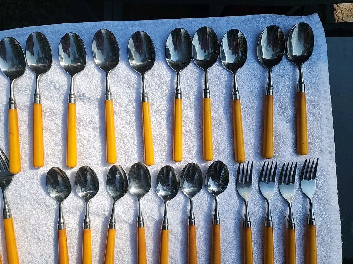 Stanley Roberts SPECTRUM YELLOW Stainless 38PC Set Korea