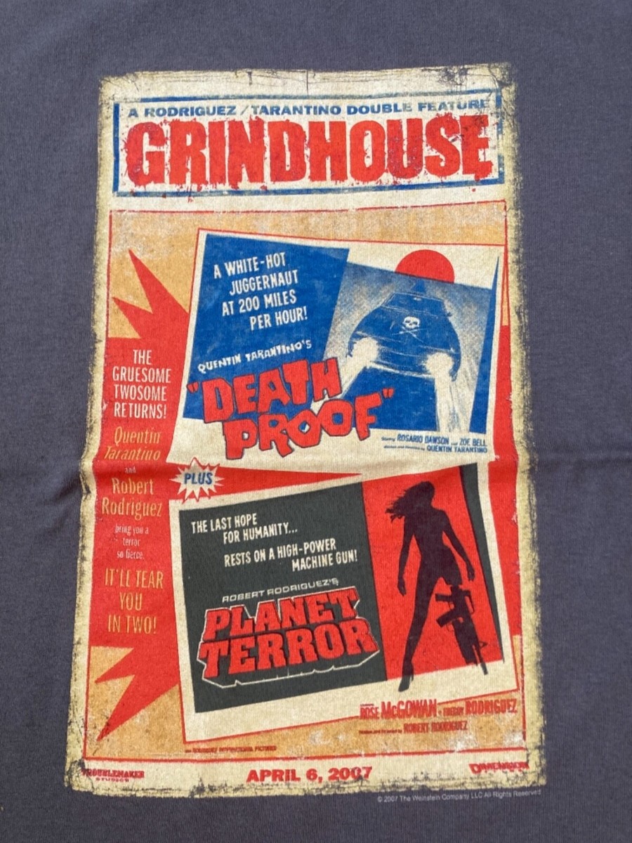 Quentin Tarantino 2007 Grindhouse T-Shirt Deathproof/ Planet Terror  Nw Cnd XL View 4
