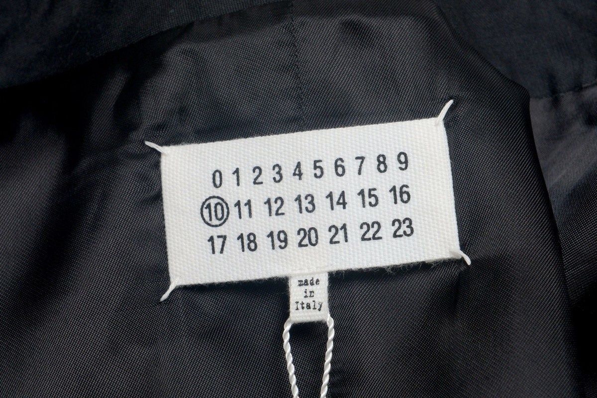 Gilet Homme Maison Margiela 100% Laine Noire Avec 10 Perles - Taille XS/S - Neuf Avec Étiquettes