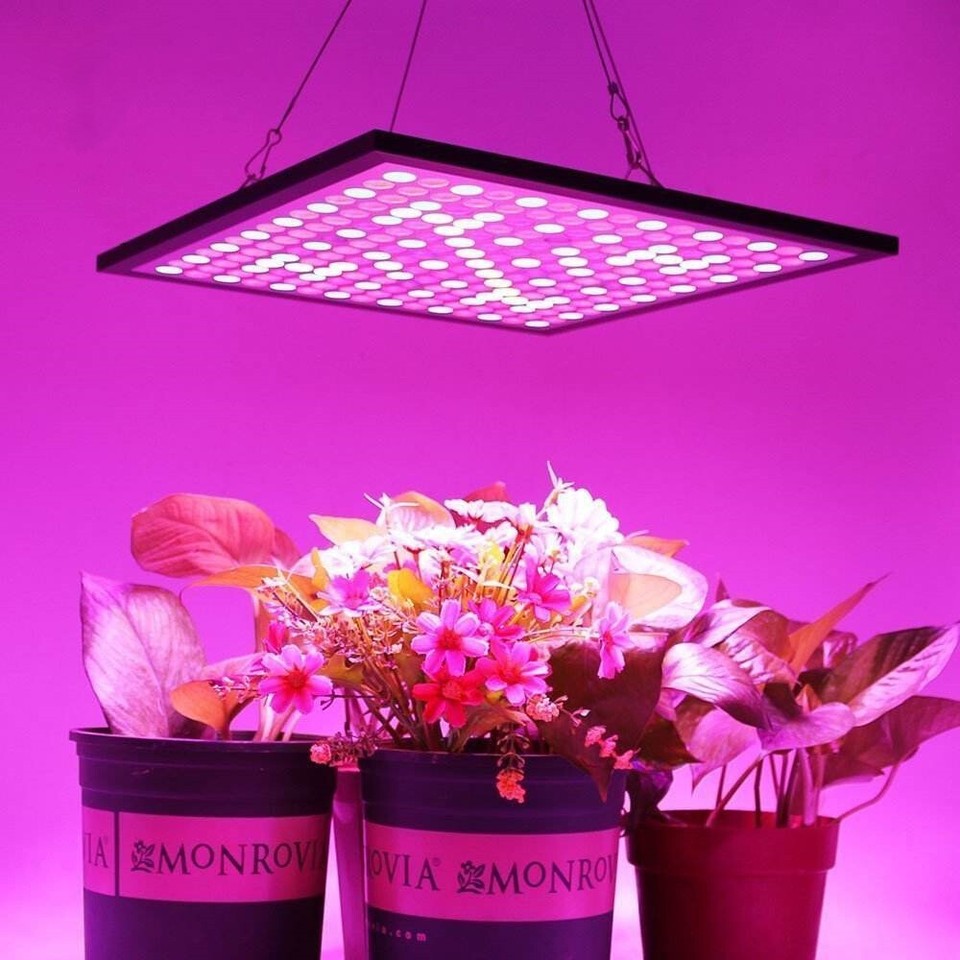 196 LED Grow Light Panel Full Spectrum Veg Flower Plant Indoor