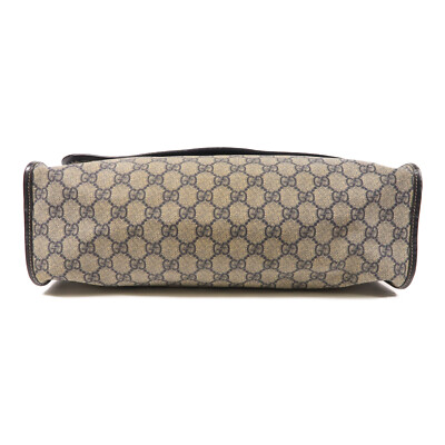 GUCCI GG Shoulder Bag 246411 Coated Canvas Blue/Brown | eBay
