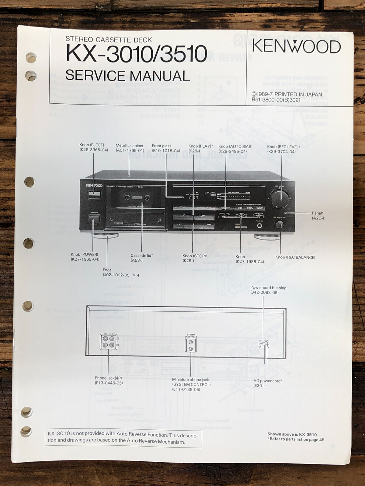 Kenwood kx-3010 vintage audio equipment - eBay listing photo 2