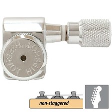 Hipshot Tuners Fender Directrofit LOCKING Non-Staggered KNURLED Buttons NICKEL