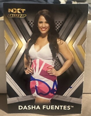 Dasha Fuentes Signed WWE TOPPS 2017 NXT Set Card AEW Autographed