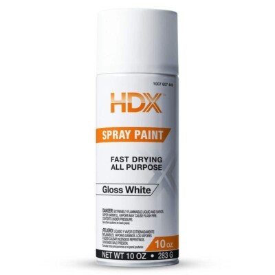 10 Oz. All Purpose Gloss White Spray Paint - No Ship to California High Quality