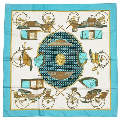 HERMES カレ　Les Voitures à Transformation Hermès Les Voitures a Transformation Scarf By Françoise De La