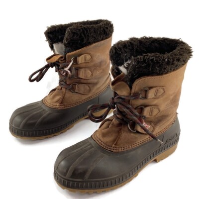 Sorel Mens Badger Snow Waterproof Duck Boots Size 6 SOREL Badger Snow Duck Boots Mens 10 Leather Rubber Work  main image 2