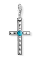 Thomas Sabo 1677-878-17 Charm AnhäNger Ethno Kreuz TüRkis 925 Sterling Silber
